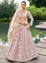 Organza Nude Wedding Wear Sequins Work Lehenga Choli